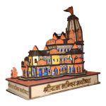 AAIZONE Large Ram Temple Shri Ram Mandir Ayodhya Model 3D | Ayodhya Ram Mandir Model Resin for Home Temple Home Deoration Items With LED Lights