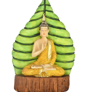 AAIZONE Lord Buddha Statue Sculpture Home Decor Living Room Idol & Figurine Gift Decorative Showpiece - 35 cm (Polyresin, Multicolor)