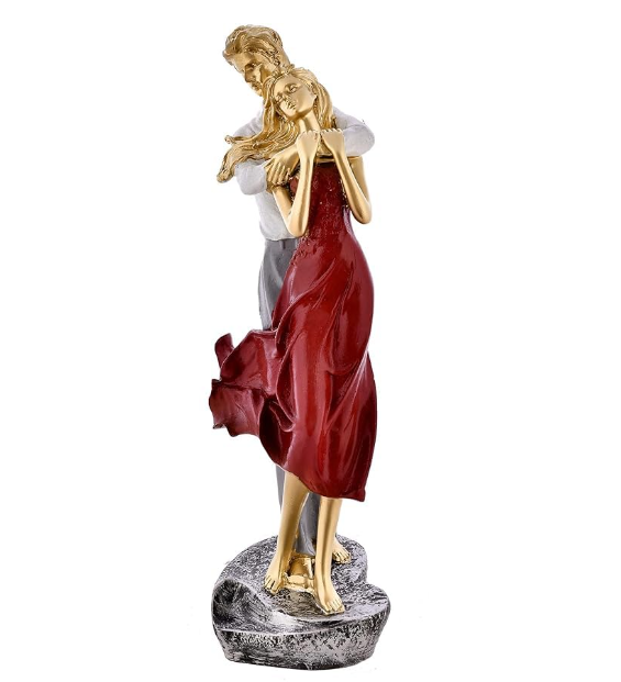 AAIZONE Valentine Romantic Love Couple Statue for Home Decor Showpiece Figurine